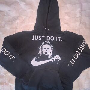 Black Graphic Hoodie | S |